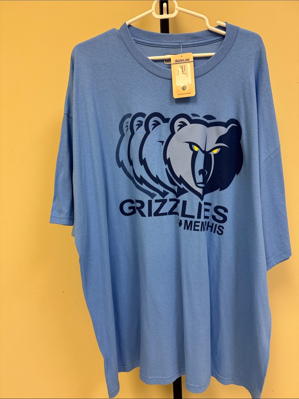 Light Blue Memphis Grizzlies Tee - Men's